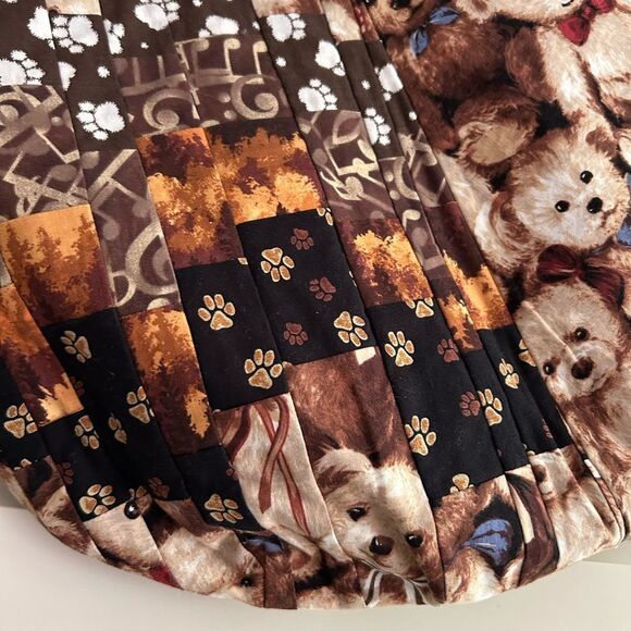 Patchwork Teddy Bear Tote Bag - Picture 9 of 16